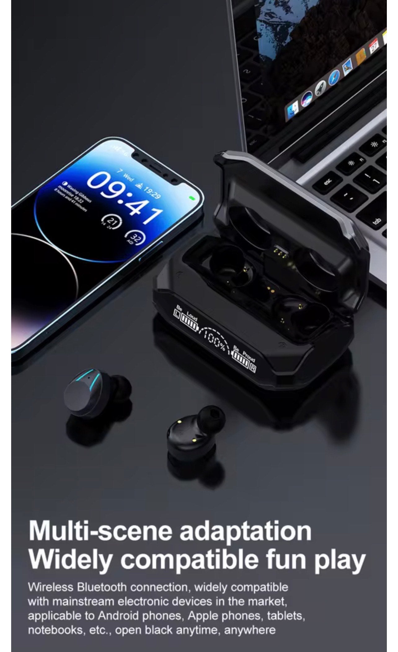 M41 IN EAR BT GAMING EARBUDS (TWS, ANC, HiFi & CHARGING CASE)