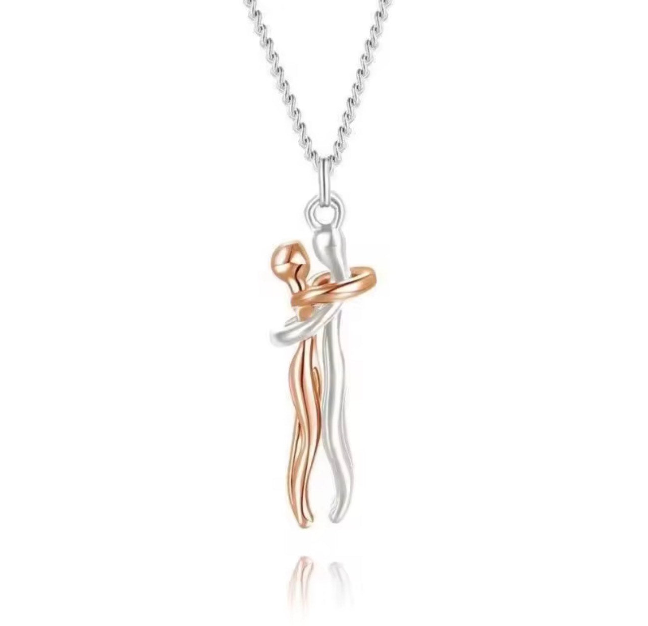CLASSIC COUPLE HUGGING NECKLACE