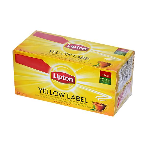 LIPTON YELLOW LABEL BLACK TEA - PACK OF 20
