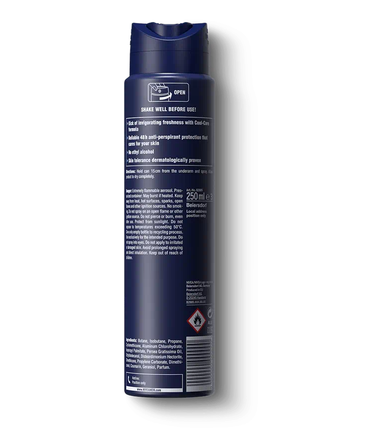 NIVEA MEN COOL KICK ANTIPERSPIRANT DEODORANT SPRAY - 200ML