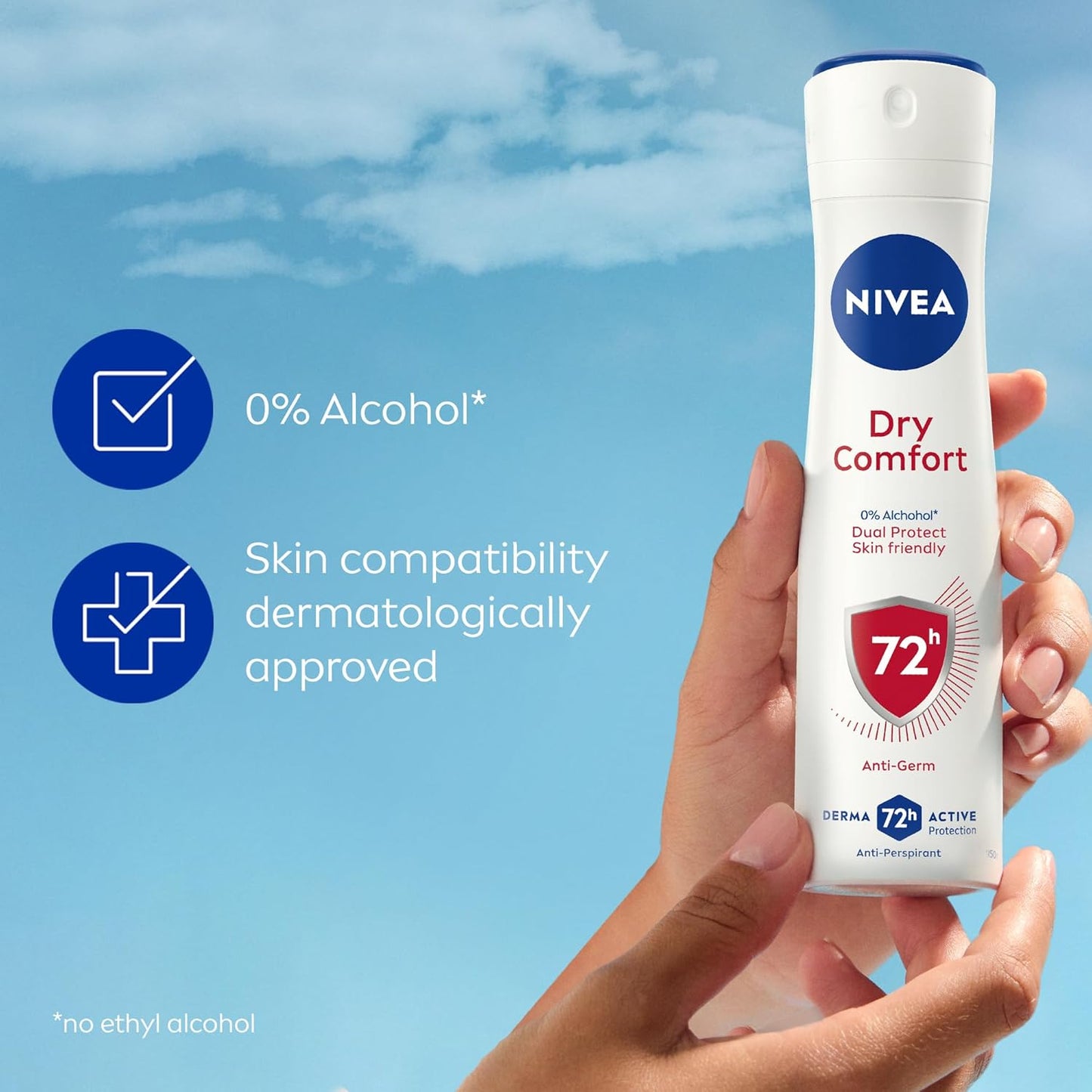 NIVEA DRY COMFORT ANTIPERSPIRANT DEODORANT SPRAY - 200ML