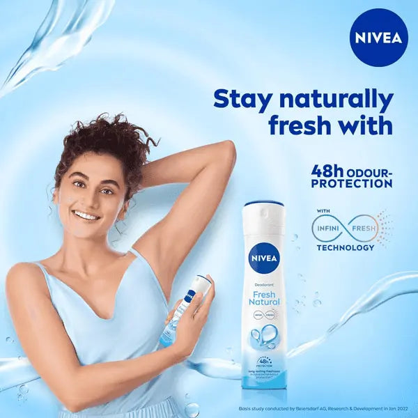 NIVEA FRESH NATURAL ANTIPERSPIRANT DEODORANT SPRAY - 200ML