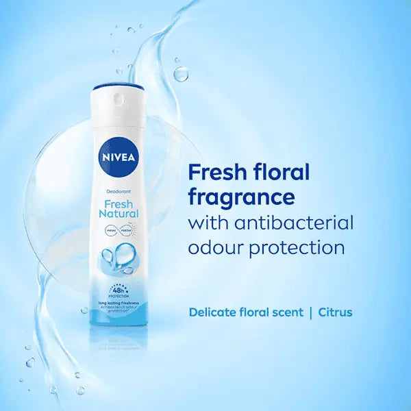 NIVEA FRESH NATURAL ANTIPERSPIRANT DEODORANT SPRAY - 200ML