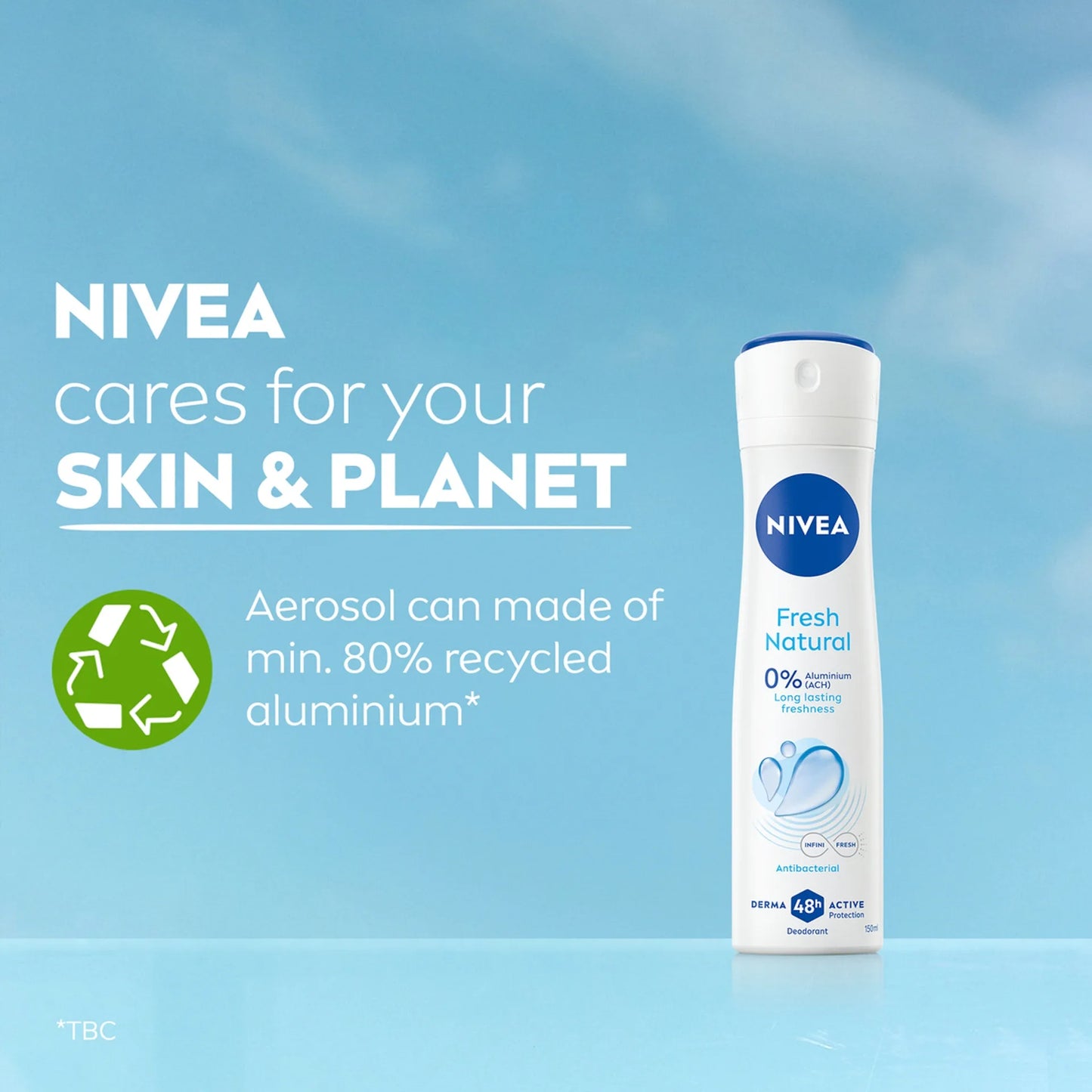 NIVEA FRESH NATURAL ANTIPERSPIRANT DEODORANT SPRAY - 200ML