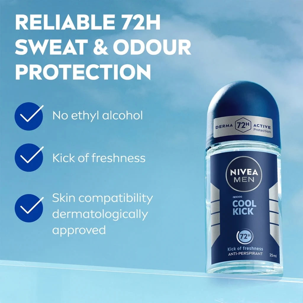 NIVEA MEN COOL KICK ROLL ON - 50ML