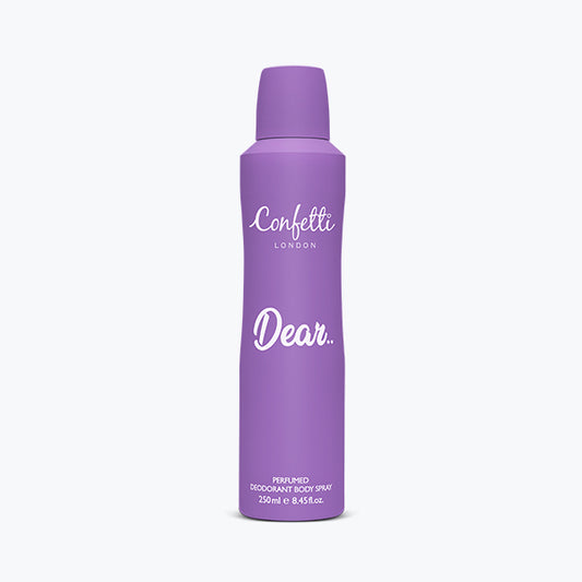 CONFETTI LONDON DEAR DEODORANT BODY SPRAY - 250ML