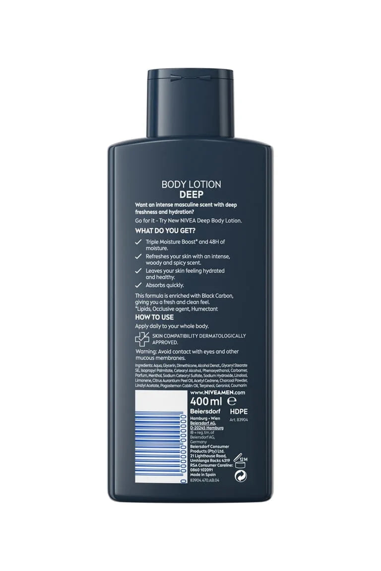 Nivea Men Deep body lotion