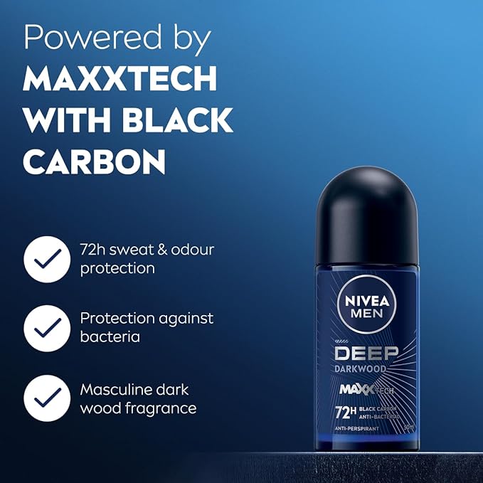 NIVEA MEN DEEP ANTI-PERSPIRANT ROLL-ON - 50ML