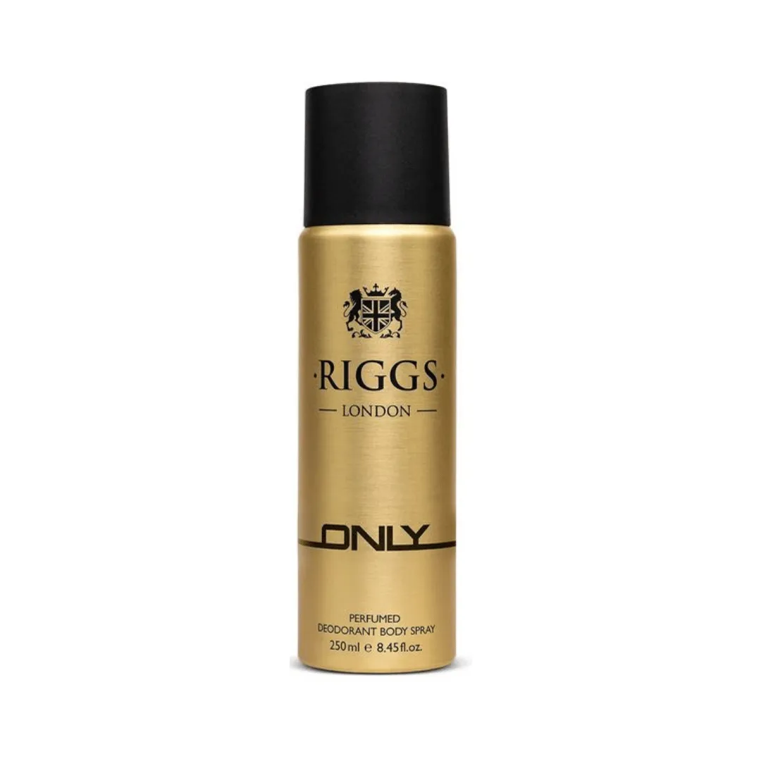 RIGGS ONLY PERFUMED DEODORANT BODY SPRAY - 250ML