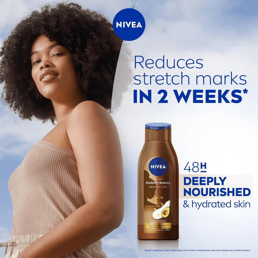 Nivea Perfect & Radiance Advanced Care provides 48H deeply nourished & hydrated skin