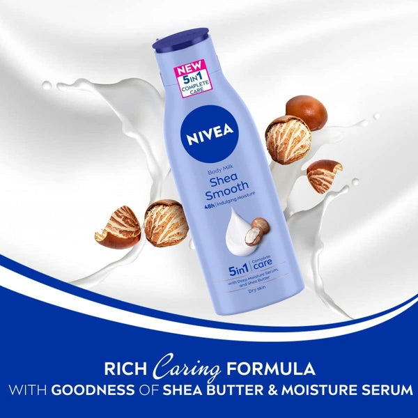 NIVEA SHEA SMOOTH 5IN1 BODY LOTION - 400ML