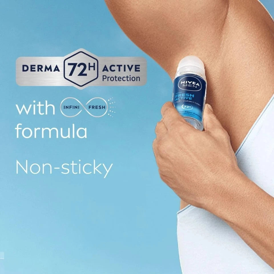 NIVEA MEN FRESH ACTIVE ROLL-ON - 50ML