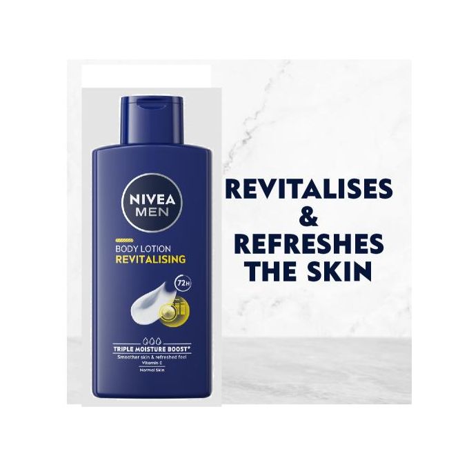 Nivea Men Revitalising body lotion revitalises & Refreshes the skin