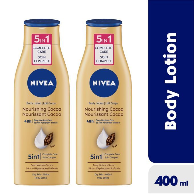 NIVEA NOURISHING COCOA 5IN1 BODY LOTION - 400 ML
