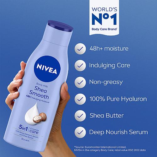 NIVEA SHEA SMOOTH 5IN1 BODY LOTION - 400ML