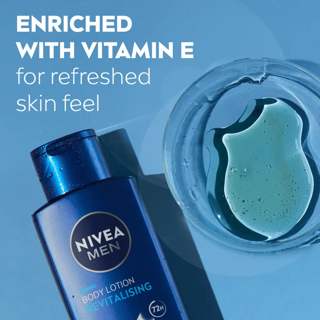 Nivea Men Revitalising body lotion enriched with vitamin C for refreshed skin