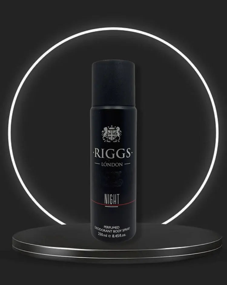 RIGGS LONDON NIGHT PERFUMED DEODORANT BODY SPRAY - 250ML