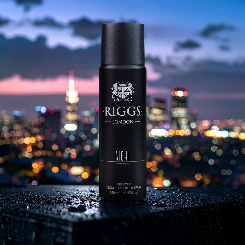 RIGGS LONDON NIGHT PERFUMED DEODORANT BODY SPRAY - 250ML