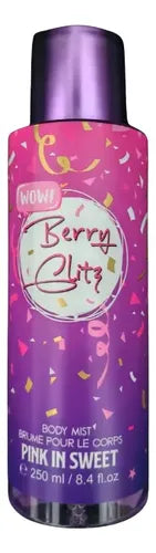 PINK IN SWEET WOW! BERRY GLITZ BODY MIST - 250ML