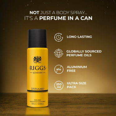 RIGGS DYNAMO PERFUMED DEODORANT BODY SPRAY - 250ML