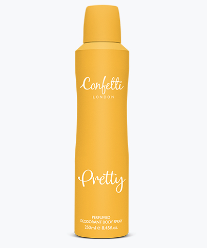 CONFETTI LONDON PRETTY PERFUMED DEODORANT BODY SPRAY - 250ML