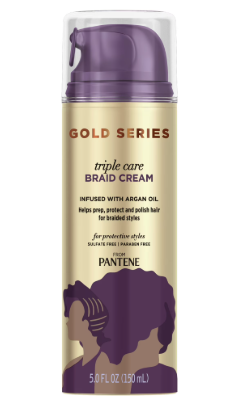 GOLD SERIES TRIPLE CARE BRAID CREAM - 150ML (PANTENE) FROM USA