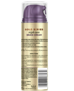 GOLD SERIES TRIPLE CARE BRAID CREAM - 150ML (PANTENE) FROM USA