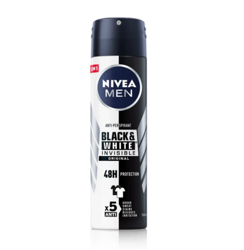 NIVEA MEN BLACK & WHITE INVISIBLE ORIGINAL ANTIPERSPIRANT SPRAY - 200ML