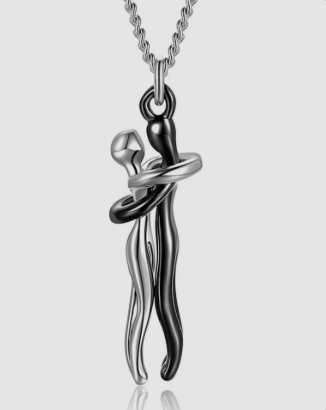 CLASSIC COUPLE HUGGING NECKLACE