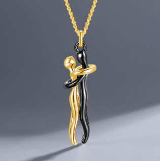 CLASSIC COUPLE HUGGING NECKLACE