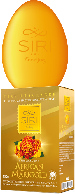SIRI BEAUTY PERFUMED BAR SOAP - AFRICAN MARIGOLD 150G (4PCS)