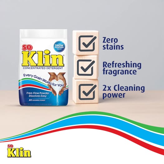 SO KLIN DETERGENT POWDER - 170G (24 PCS + 2 FREE)