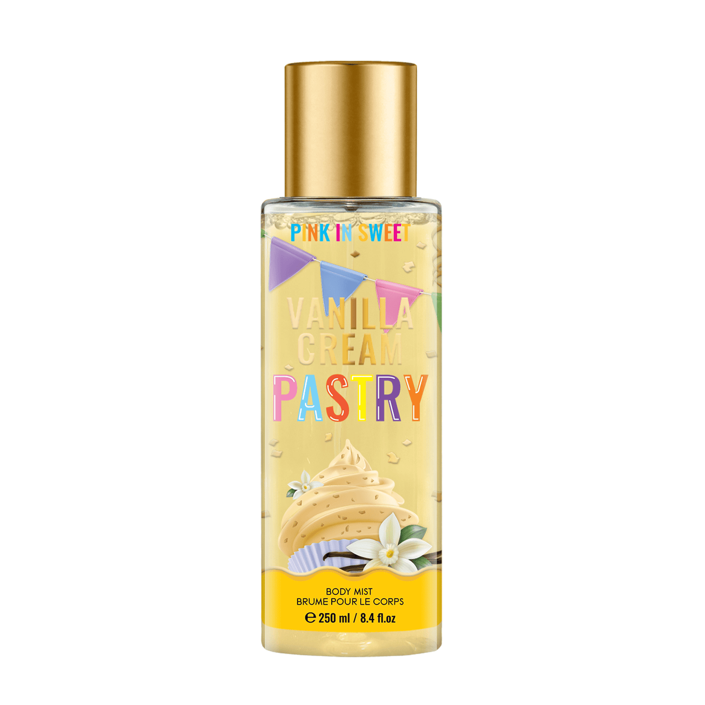 PINK IN SWEET VANILLA CREAM PASTRY BODY MIST - 250ML