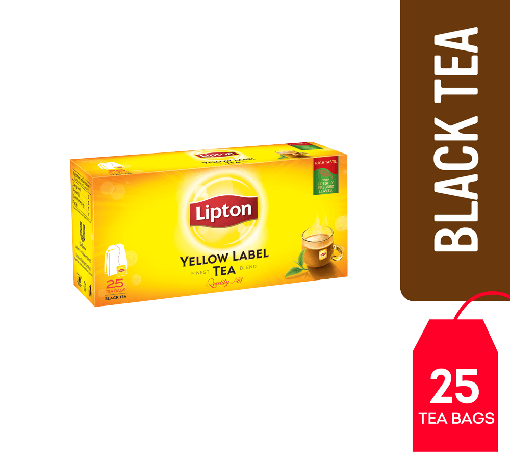 LIPTON YELLOW LABEL BLACK TEA - PACK OF 20