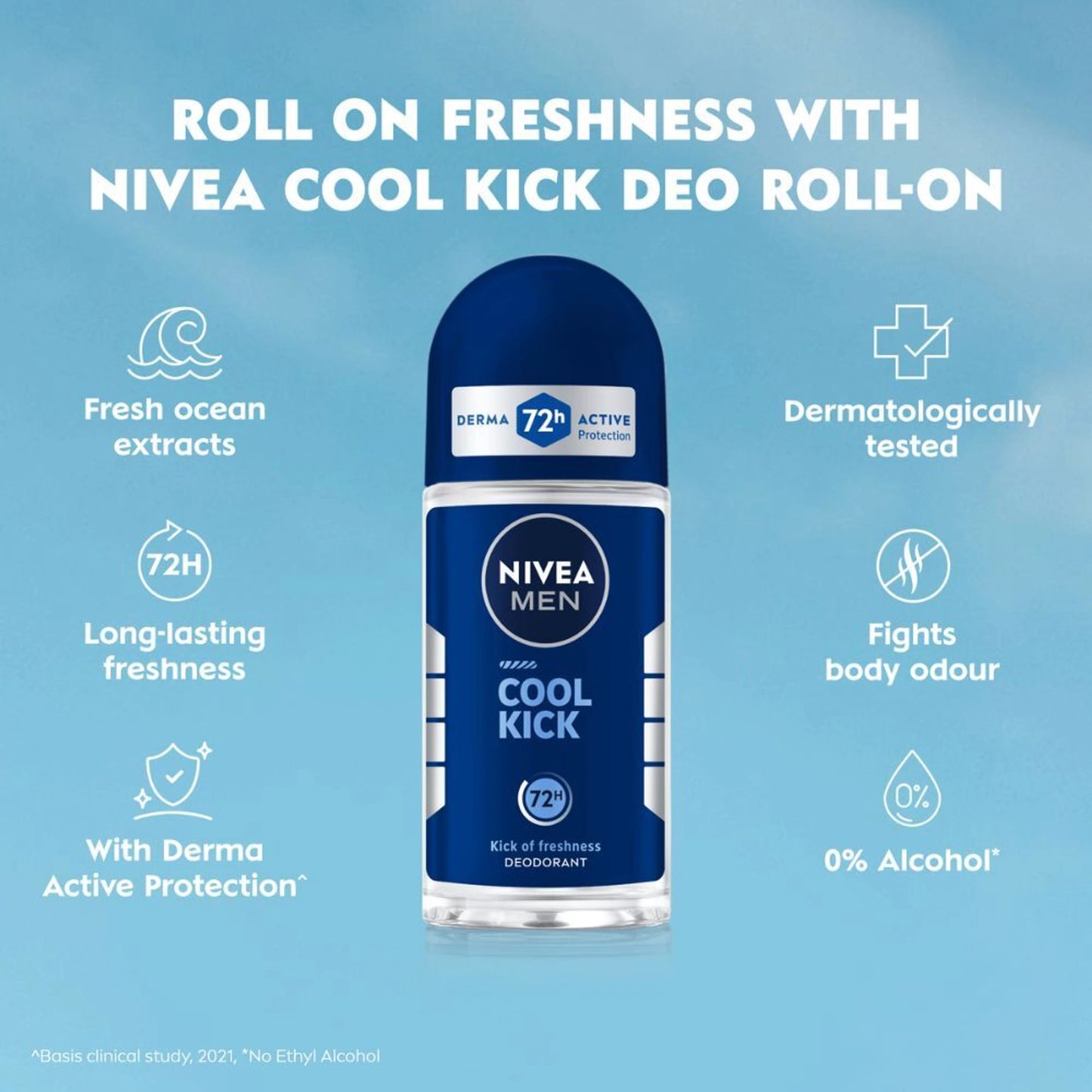 NIVEA MEN COOL KICK ROLL ON - 50ML