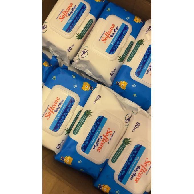 SOFTCARE BABY WIPES - 60PCS (24 IN A BOX)