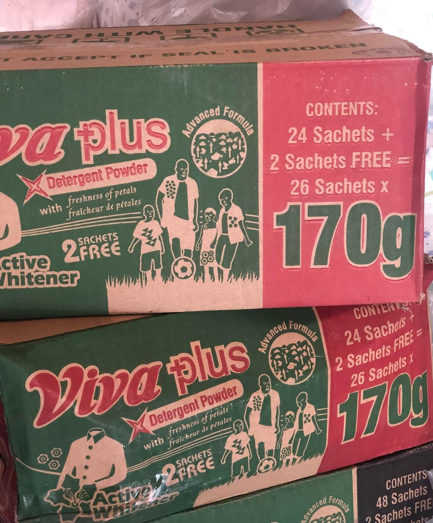 VIVA PLUS DETERGENT POWDER 170G - 24PCS (+2 FREE)