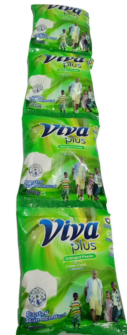VIVA PLUS DETERGENT POWDER 170G - 24PCS (+2 FREE)